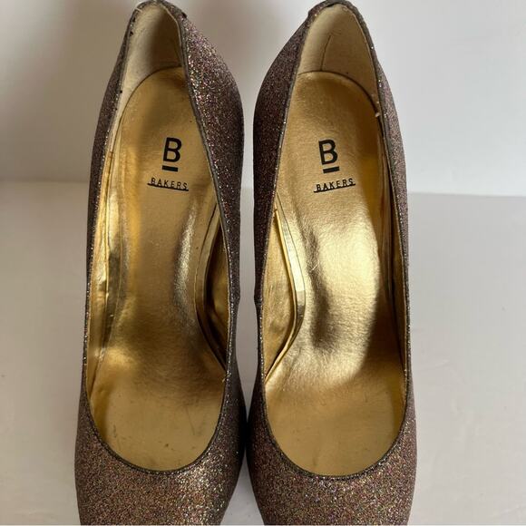 Bakers Glitter Heels Size 7M Multicolor Pumps - Picture 9 of 11